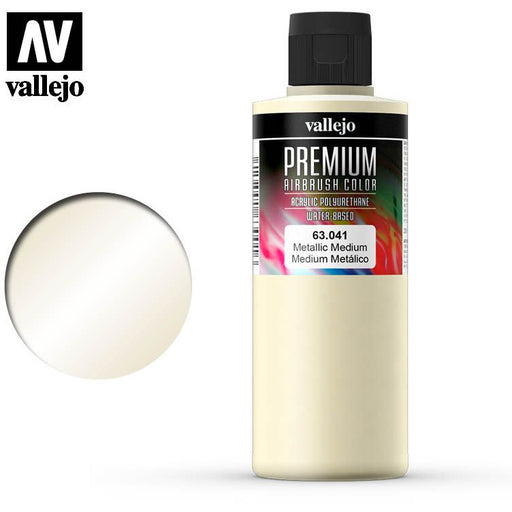 Vallejo Premium Colour - Pearl & Metallics Metallic Medium 200ml   