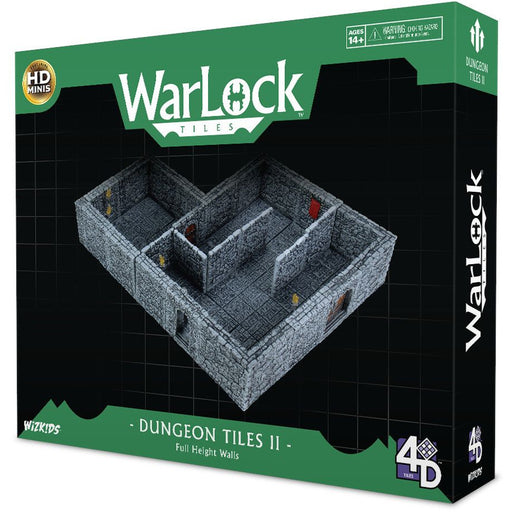 WarLock Tiles Dungeon Tiles II Full Height Stone Walls   