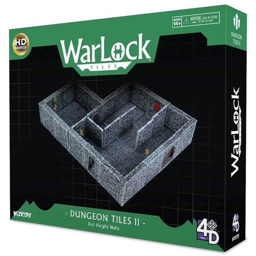 WarLock Tiles Dungeon Tiles II Full Height Stone Walls Expansion   